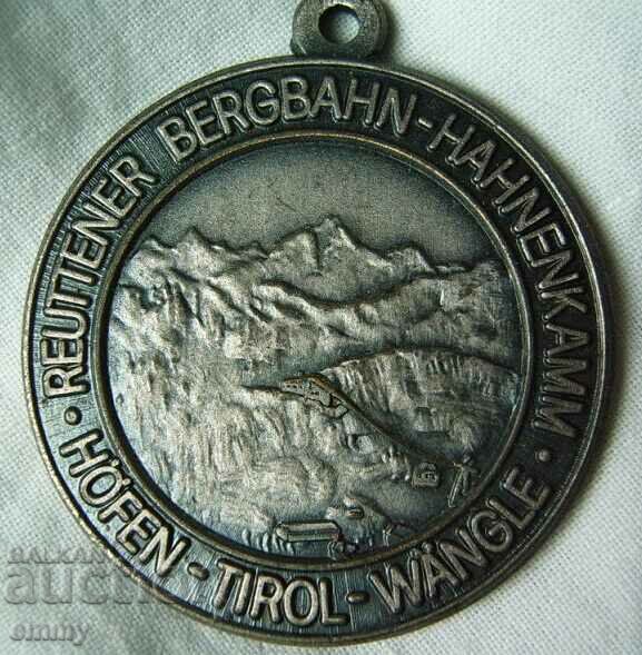 Δημοπρασία Μετάλλιο, πινακίδα - Τιρόλο, Αυστρία - τελεφερίκ βουνό Δημοπρασία Μετάλλιο, πινακίδα - Τιρόλο, Αυστρία - τελεφερίκ βουνό