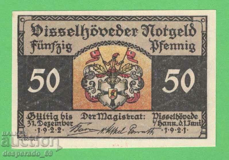 (¯`'•.¸NOTGELD (gr. Visselhövede) 1921 UNC -50 pfennig •'´¯) cu preț € 1.50 | 2.93 BGN (¯`'•.¸NOTGELD (gr. Visselhövede) 1921 UNC -50 pfennig •'´¯) cu preț € 1.50 | 2.93 BGN