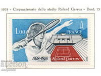 1978. France. 50 years at the Roland Garros tennis stadium.