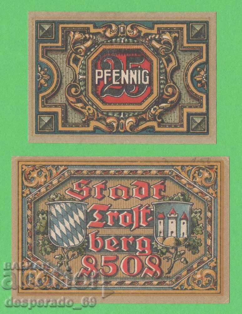 (¯`'•.¸NOTGELD (πόλη Trostber) 1920 UNC -2 τεμ. τραπεζογραμμάτια¸.•'´¯) με τιμή 5.40 BGN | € 2.76
