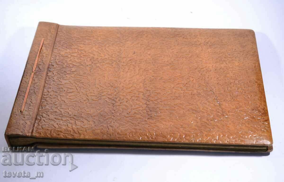 Delivery of Large leather photo album with the face of G. Dimitrov, 1960. social Delivery of Large leather photo album with the face of G. Dimitrov, 1960. social