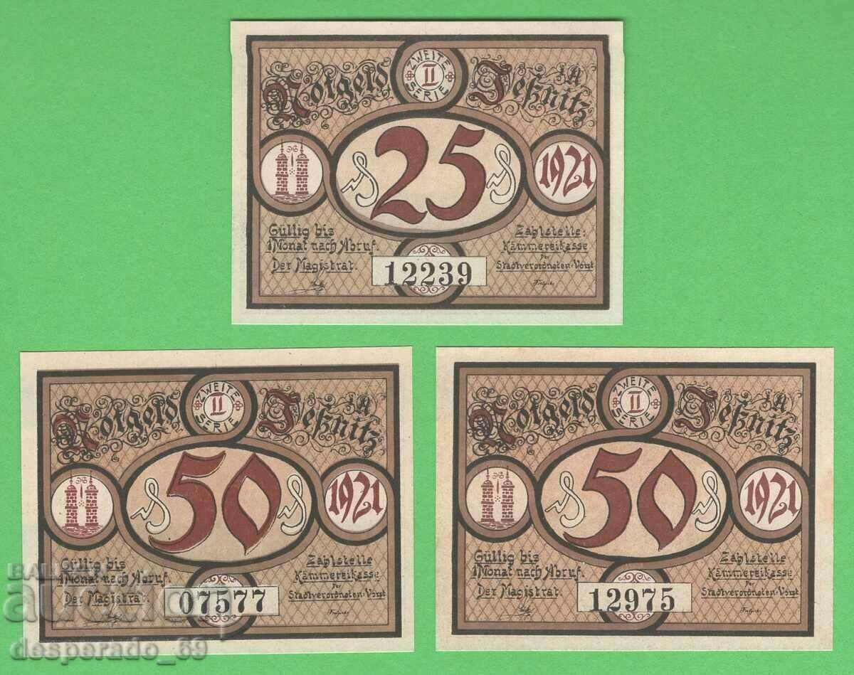 (¯`'•.¸NOTGELD (city Jesnitz) UNC -3 pcs. banknotes¸.•'´¯) with price 8.10 BGN | € 4.14 (¯`'•.¸NOTGELD (city Jesnitz) UNC -3 pcs. banknotes¸.•'´¯) with price 8.10 BGN | € 4.14