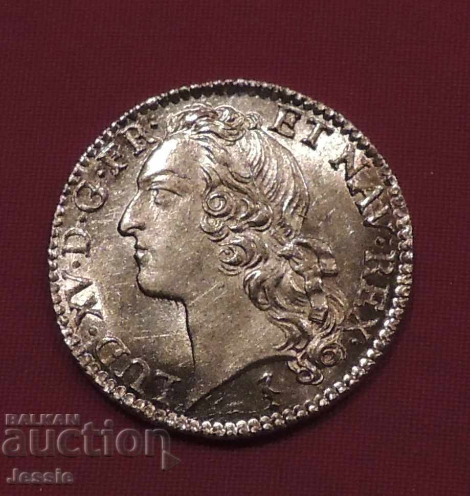 1748 - W Franța Ludovic al XV-lea Ludovic de Aur Lille - XF ++ (aur)