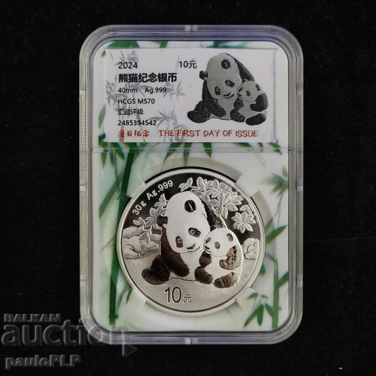 Auction SILVER - CHINESE PANDA 2024-MS-70 Auction SILVER - CHINESE PANDA 2024-MS-70
