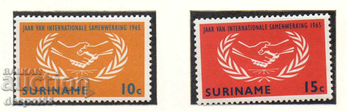 1965. Suriname. Year of International Cooperation.