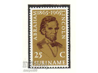 1965 Суринам. 100 г. от смъртта на Ейбрахам Линкълн 1809-65.