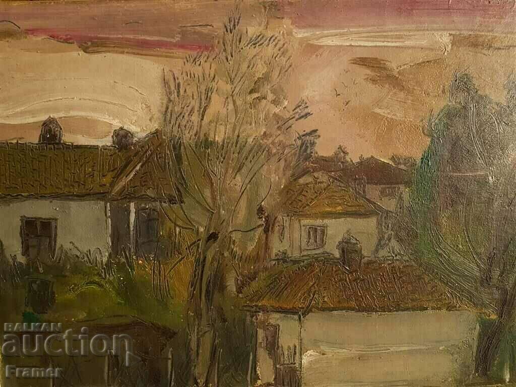 Tsvetan Tsonev 1936 - 2004 The Old House 1982 with oil paints - 6