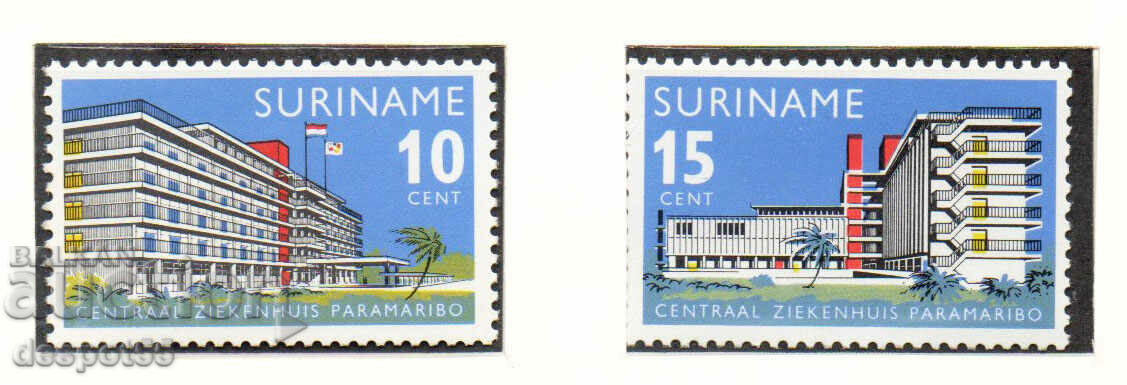 1966. Суринам. Откриване на Централна болница, Парамарибо.