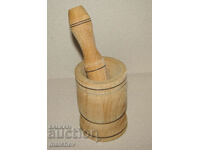 Wooden mortar 10 cm wooden mortar, completely preserved, clean