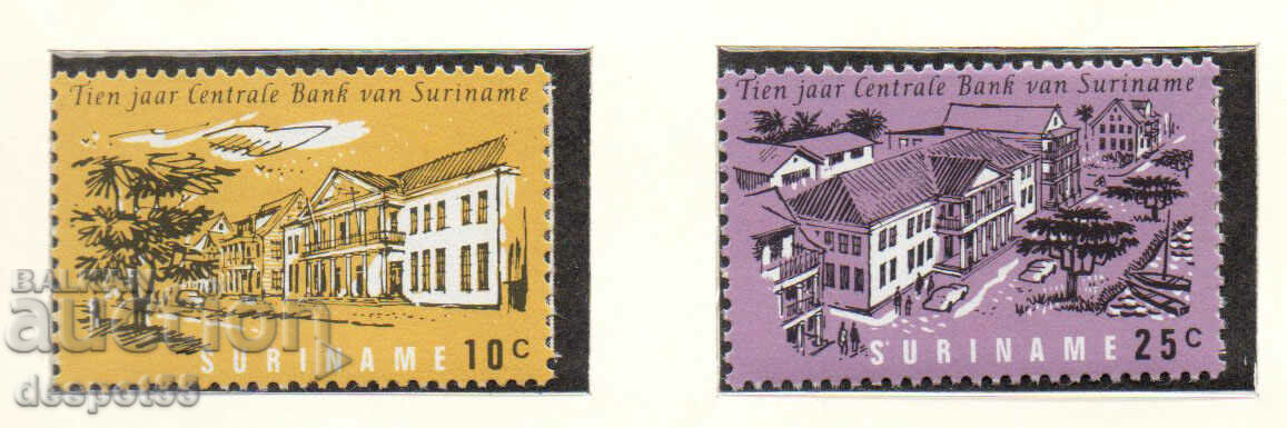 1967. Suriname. 10 years of the central bank of Suriname.