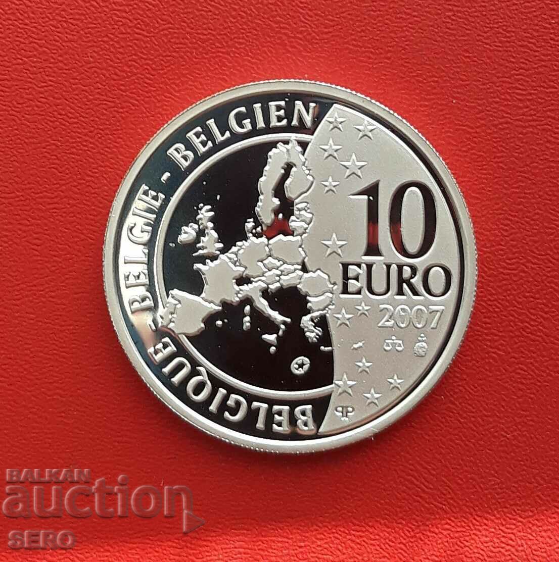 Белгия-10 евро 2007-50 г. от Римския договор-тираж 15192 бр.