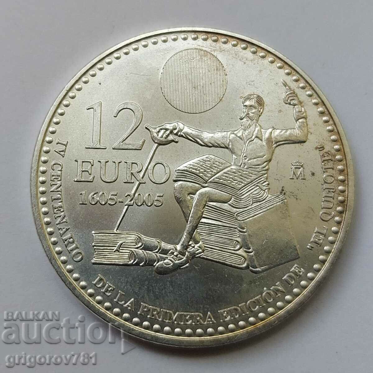 12 евро сребро Испания 2005 - сребърна монета #3