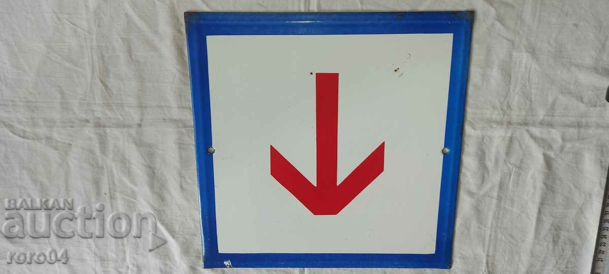 OLD ENAMEL SIGN - 5