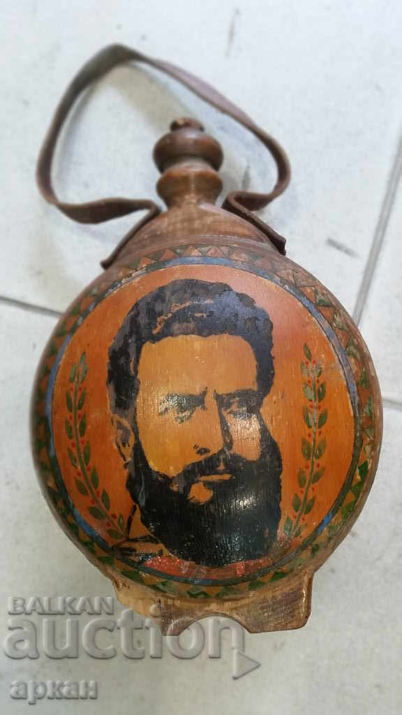 arc din lemn - Hristo Botev - pictat manual - 6