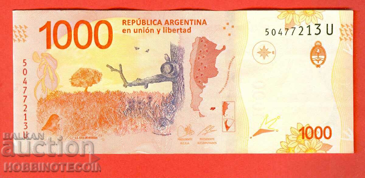 ARGENTINA ARGENTINA 1000 Peso issue issue 2017 letter U