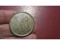 1947 год 20 франка Монако