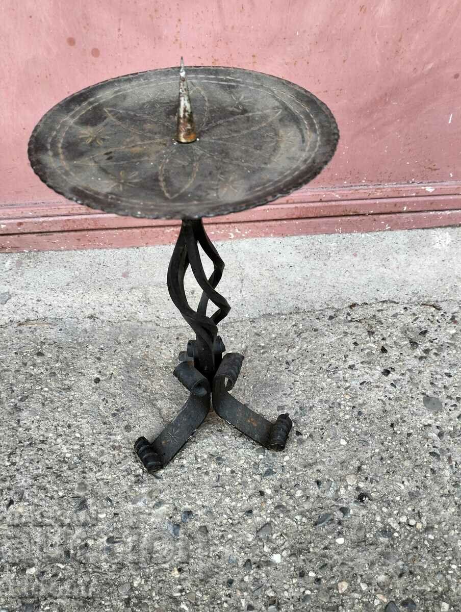 Spanish wrought iron candle holder
