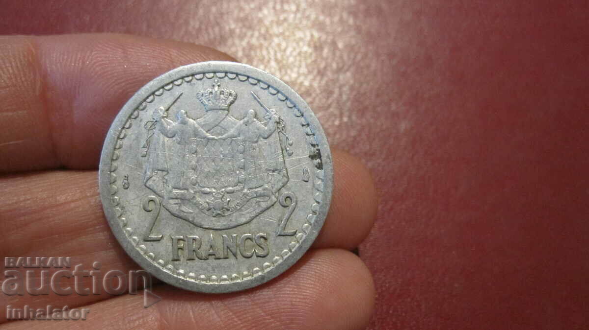 1943 Monaco 2 francs
