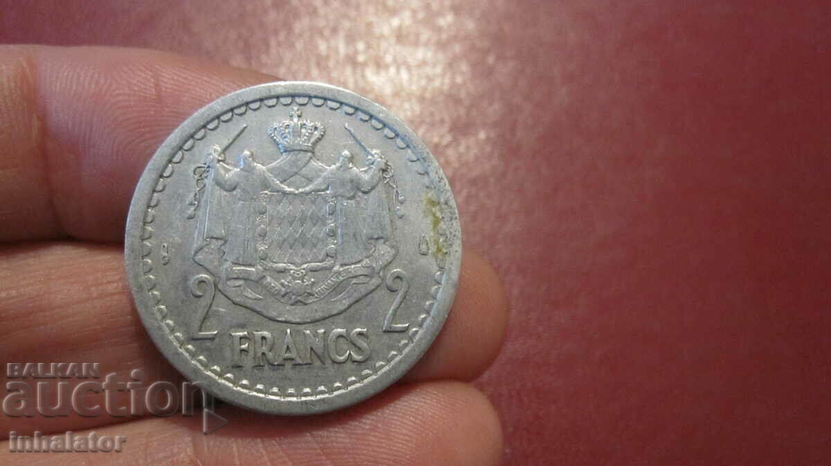 1943 Monaco 2 franci