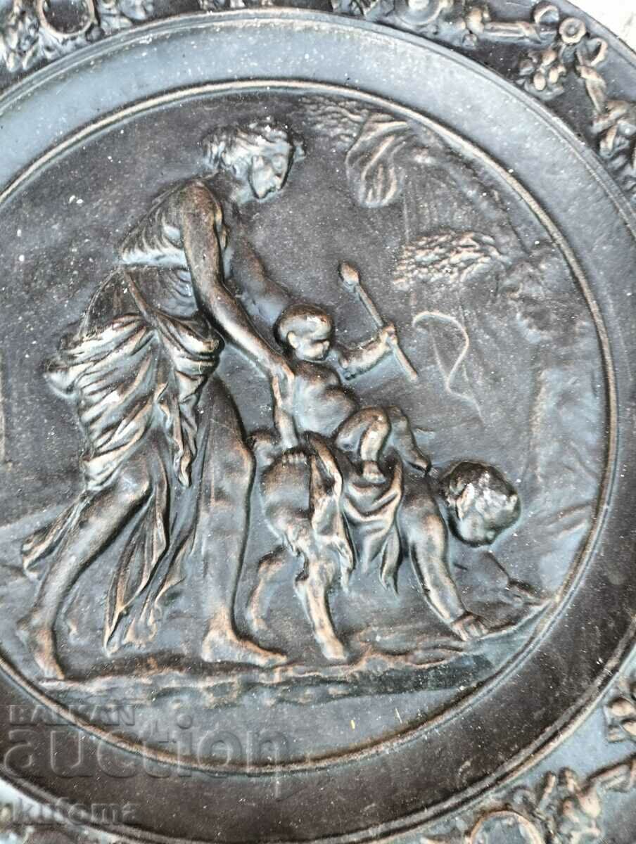 Licitație Placă de perete din fontă germană Licitație Placă de perete din fontă germană