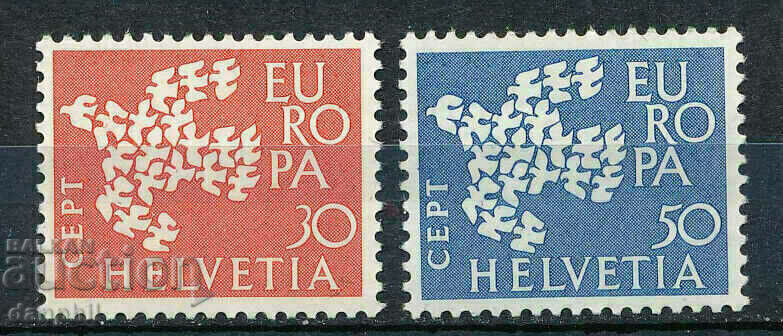 Ελβετία 1961 Ευρώπη CEPT (**), καθαρή σειρά