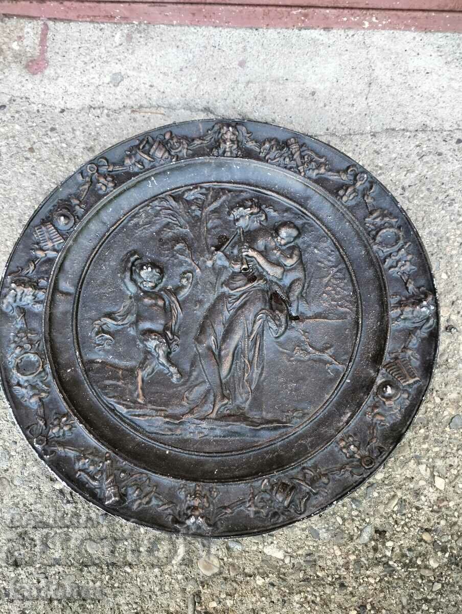 German cast iron wall plate German cast iron wall plate