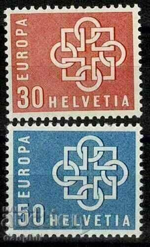 Elveția 1959 Europa CEPT (**), serie curată
