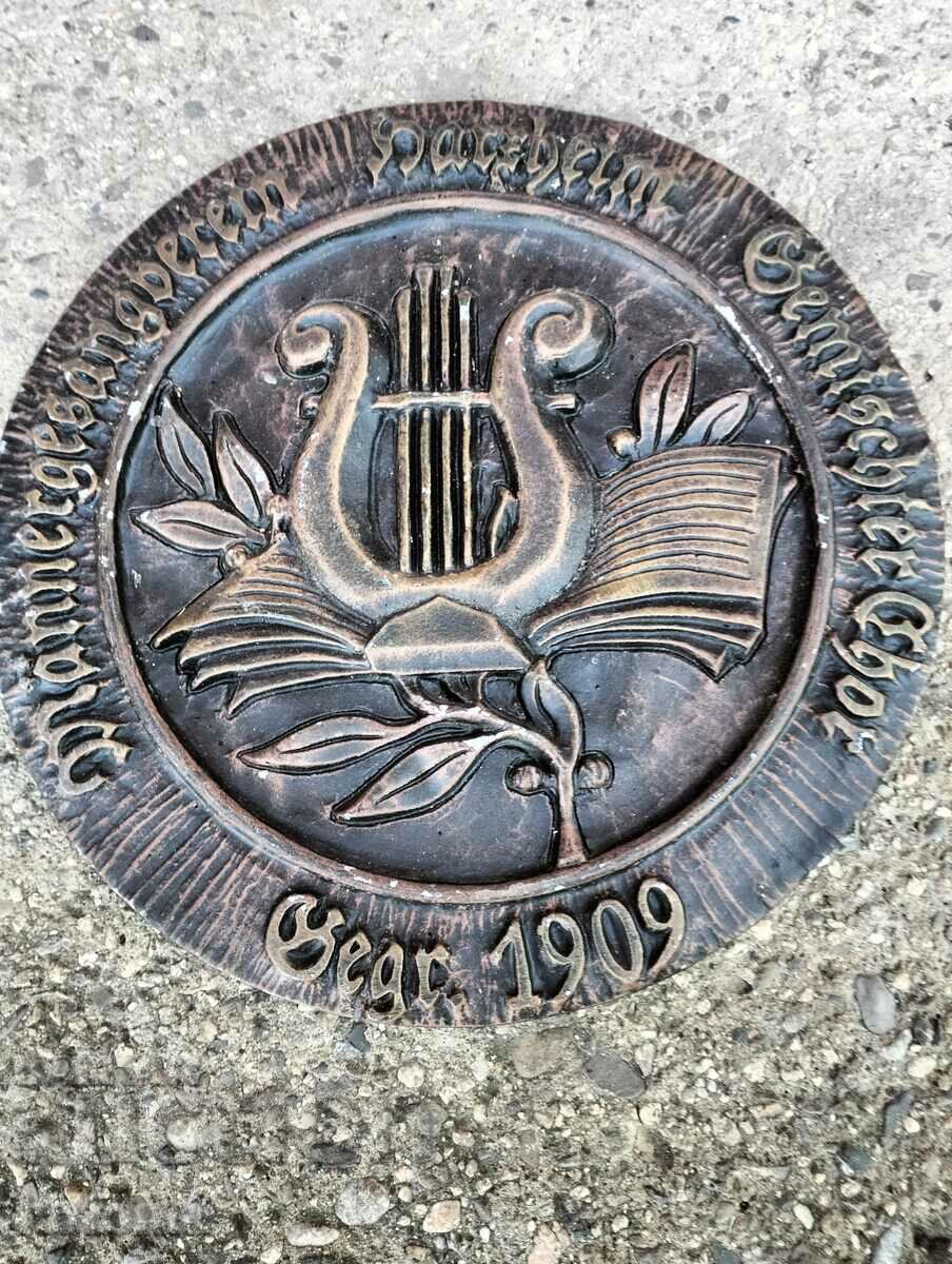 Licitație Placă de perete din fontă germană Licitație Placă de perete din fontă germană