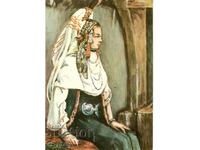 Old card - Art - M.Mrkvichka, Woman from Bozhentsi