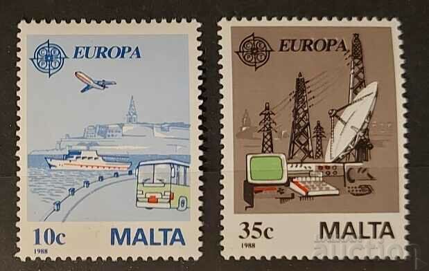 Malta 1988 Europe CEPT Ships/Cars/Aircraft MNH
