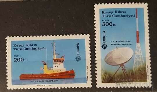Turkish Cyprus 1988 Europe CEPT Ships MNH