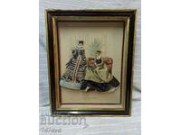 ANTIQUE LARGE FRENCH DIORAMA, BOX, PICTURE