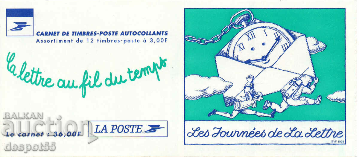 1998. France. Letter Day. Carnet of 2 series. with price 15.50 BGN | € 7.93 1998. France. Letter Day. Carnet of 2 series. with price 15.50 BGN | € 7.93