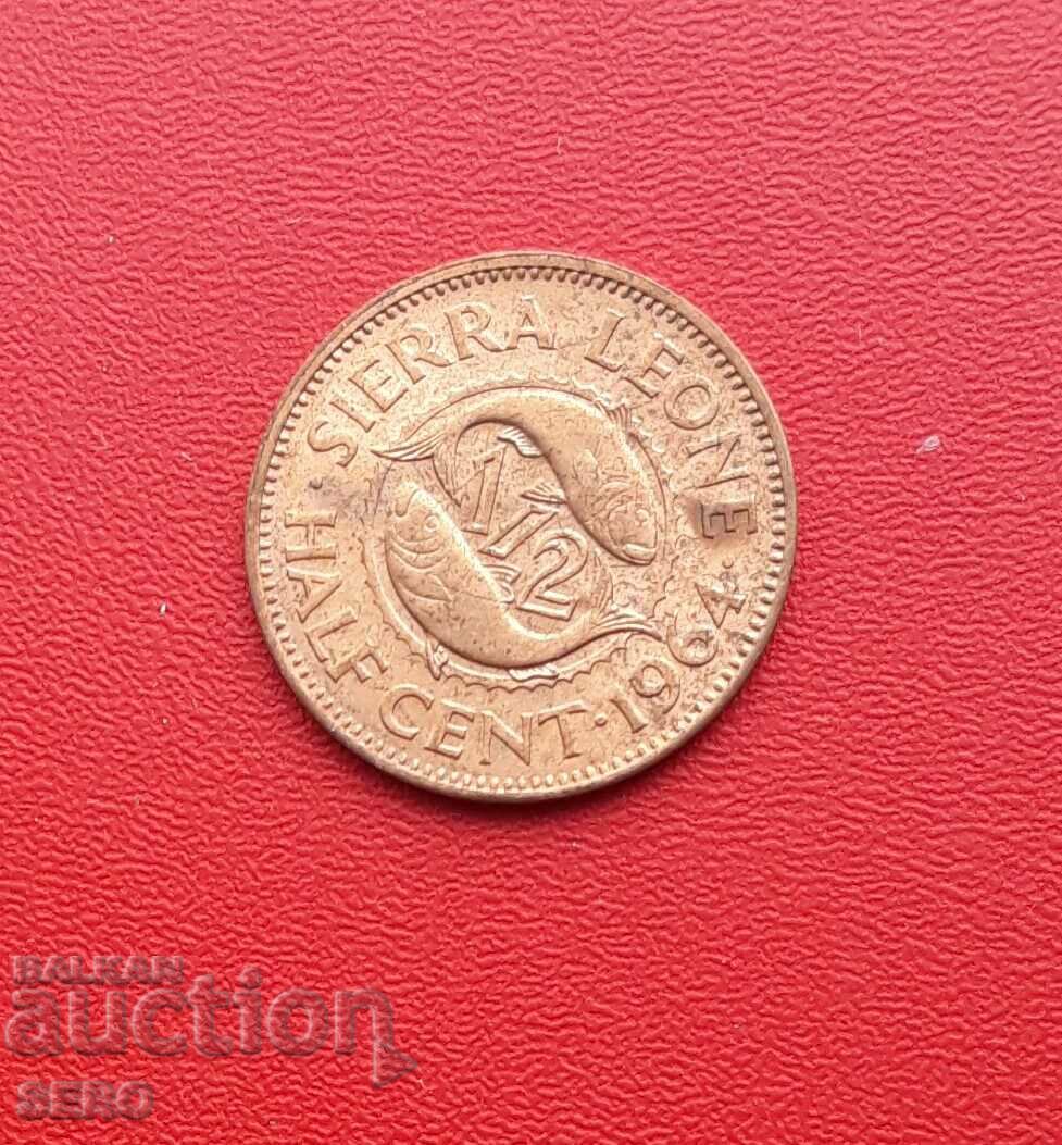 Sierra Leone-1/2 cent 1964