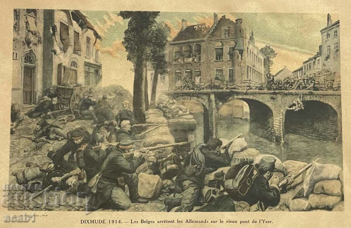 Belgia luptă cu germanii 1914