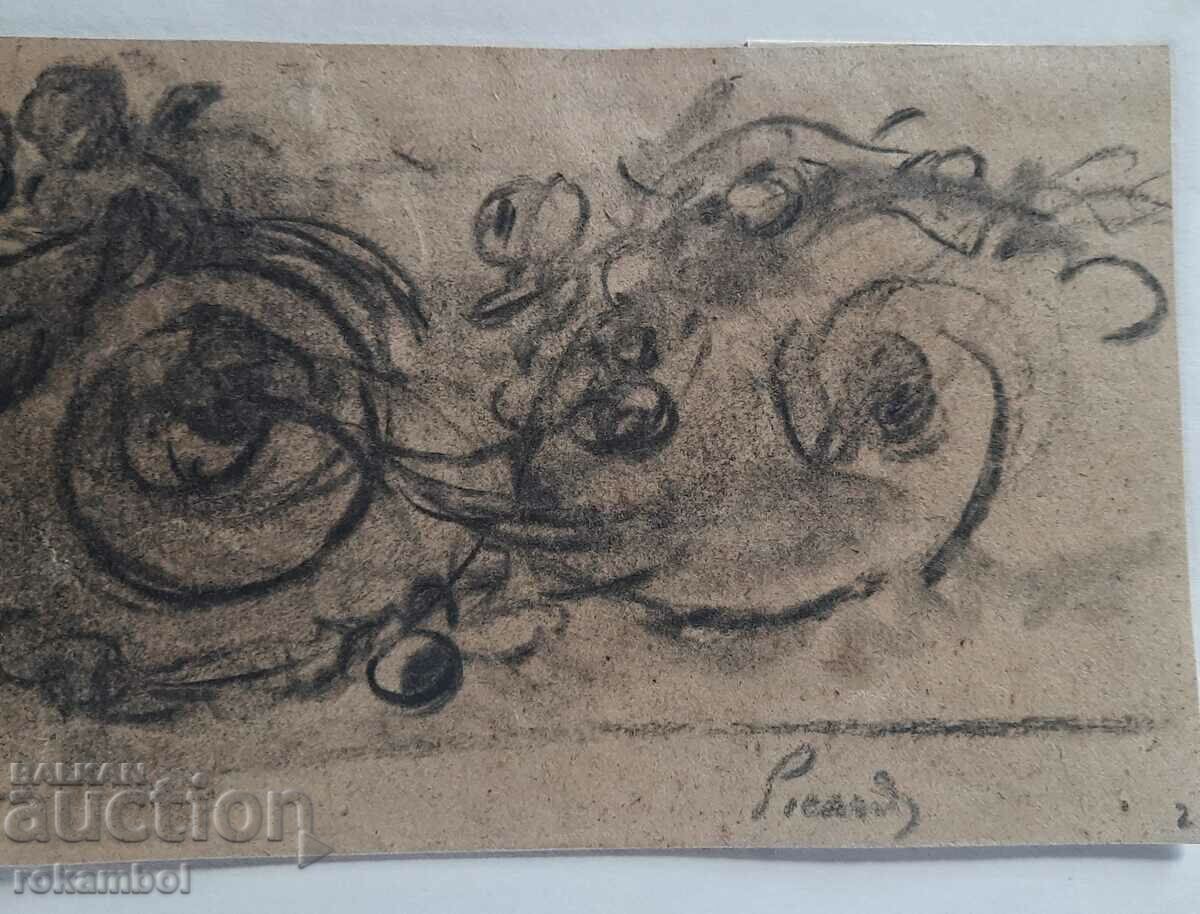 Ancient drawing 18-19 c. - 7 Ancient drawing 18-19 c. - 7