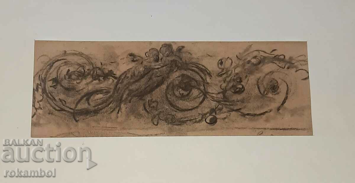 Ancient drawing 18-19 c. Ancient drawing 18-19 c.