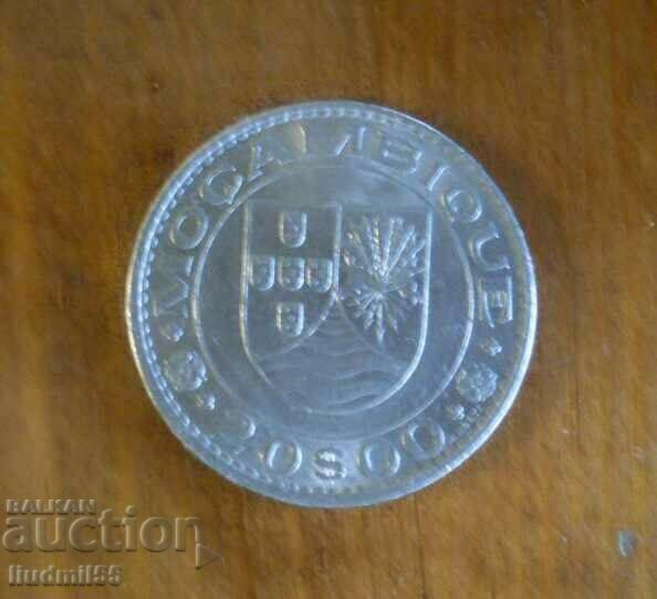 Mozambique 20 escudos 1971 with price 2.00 BGN | € 1.02 Mozambique 20 escudos 1971 with price 2.00 BGN | € 1.02