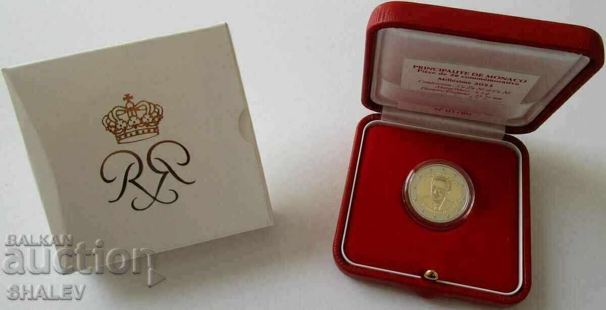 2 Euro 2023 Monaco "Prince Renie III" (2 Euro Monaco) Proof