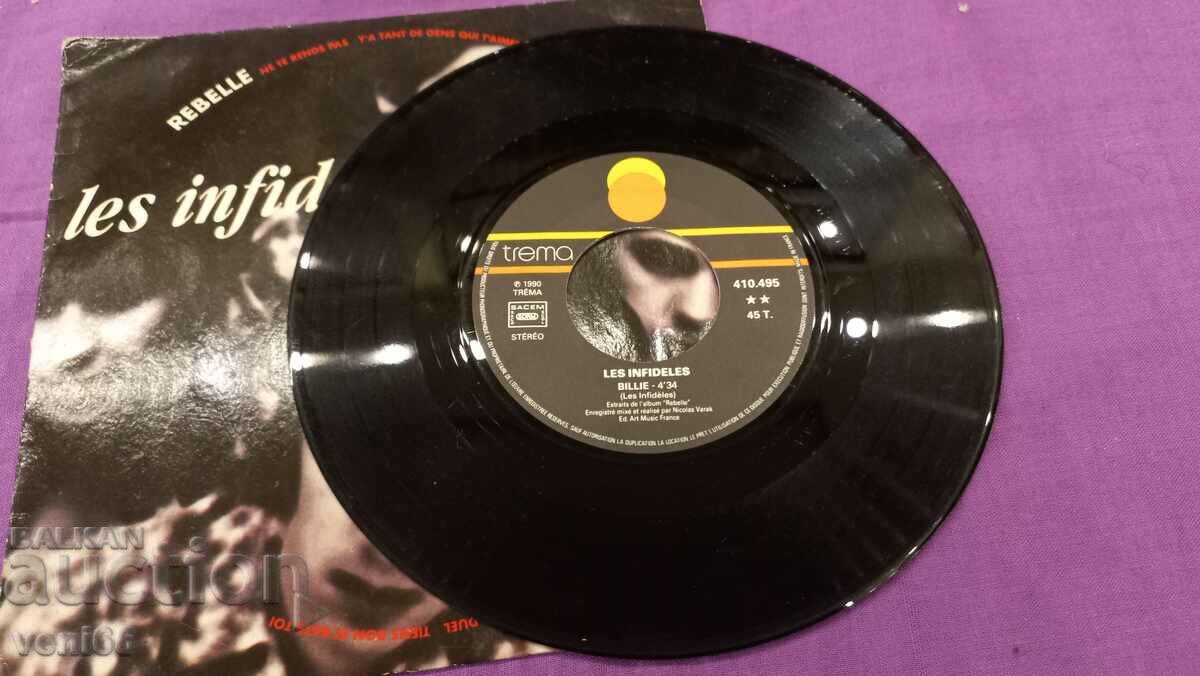 Gramophone record - small format Les Infidiles with price 1.50 BGN | € 0.77 Gramophone record - small format Les Infidiles with price 1.50 BGN | € 0.77