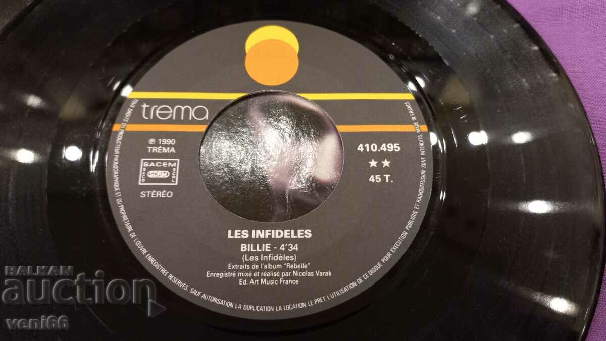 Auction Gramophone record - small format Les Infidiles Auction Gramophone record - small format Les Infidiles
