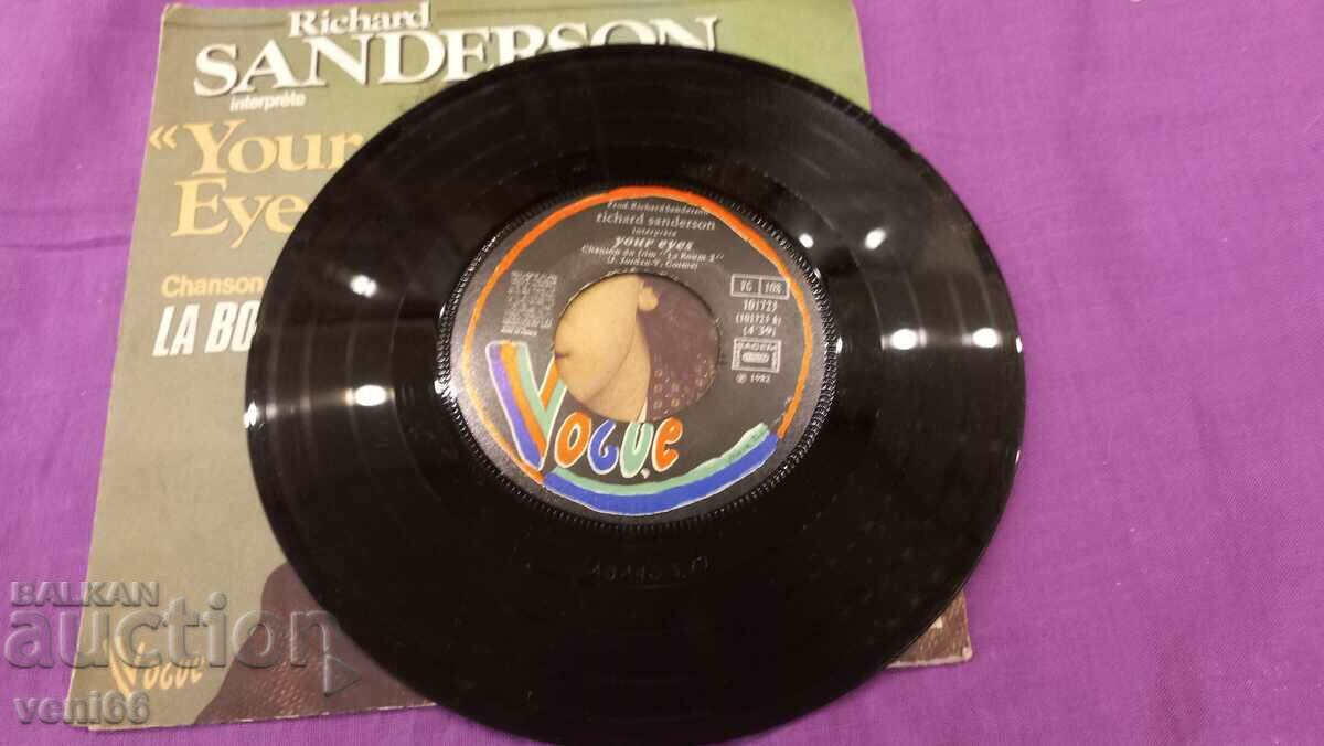 Gramophone record - small format Richard Sanderson with price 1.50 BGN | € 0.77 Gramophone record - small format Richard Sanderson with price 1.50 BGN | € 0.77
