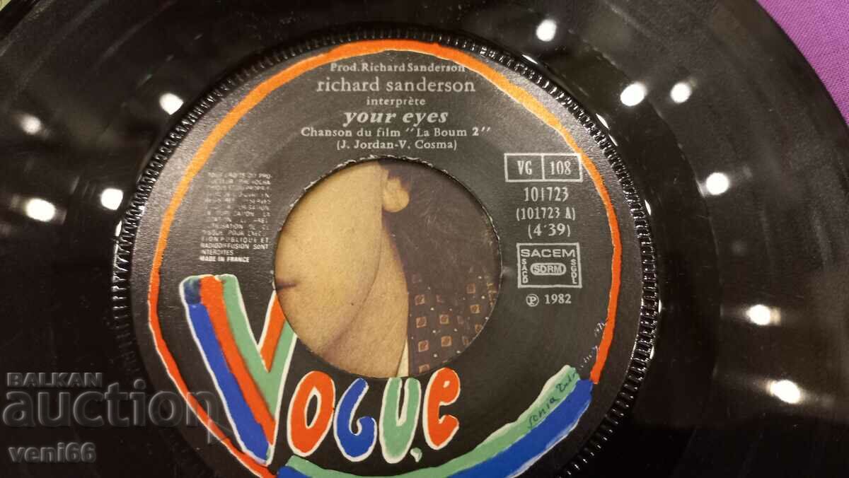 Auction Gramophone record - small format Richard Sanderson Auction Gramophone record - small format Richard Sanderson