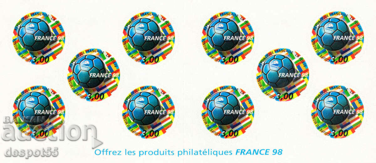 1998. Franţa. Cupa Mondială la fotbal - Franța. Carnet.