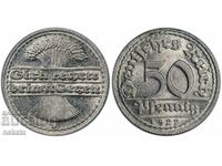 Reich coin - 50 pfennig 1922 series D - MS 65 PCGS