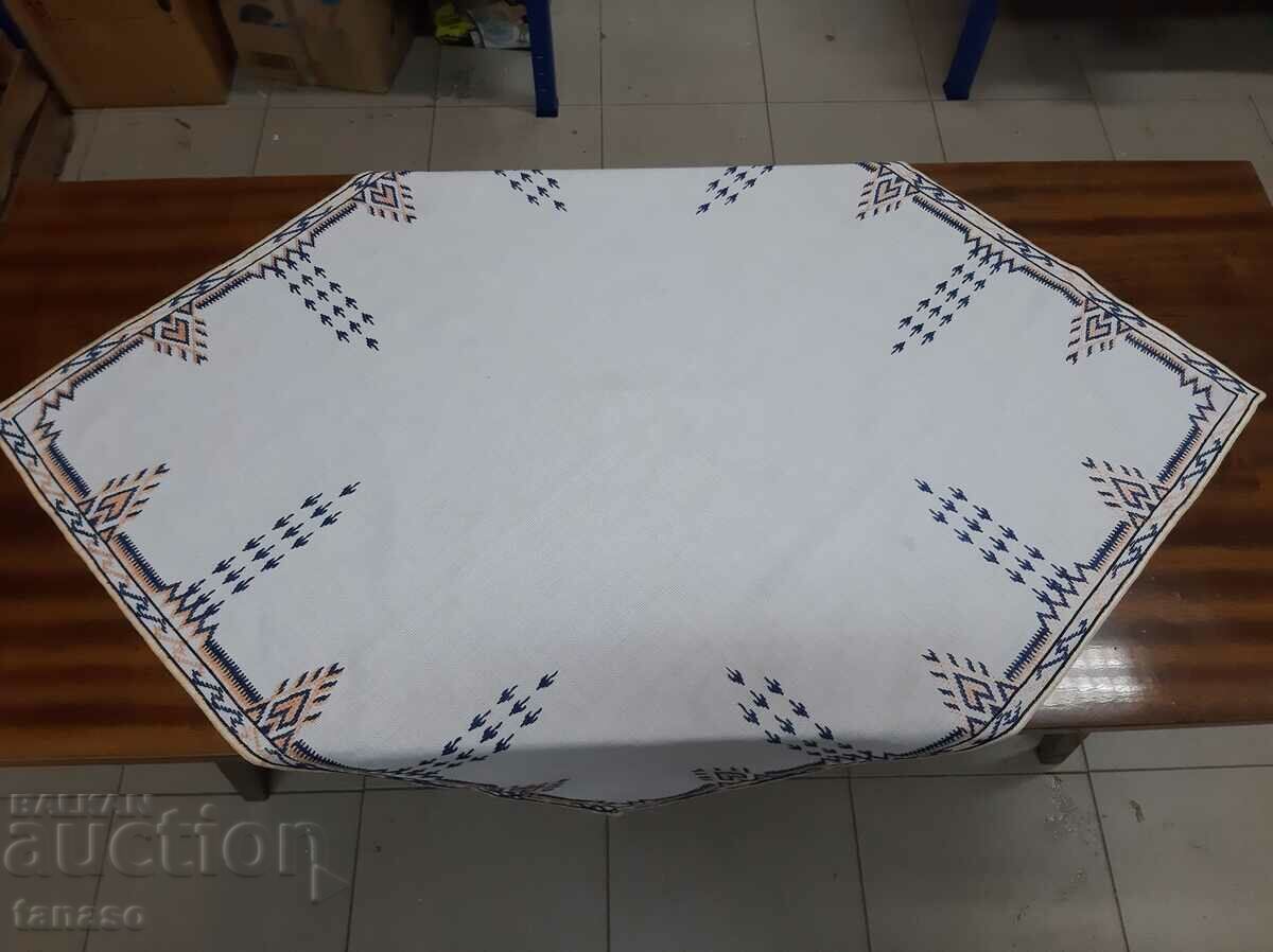 Old hand-embroidered plaid tablecloth(15.4) with price 35.00 BGN | € 17.90 Old hand-embroidered plaid tablecloth(15.4) with price 35.00 BGN | € 17.90