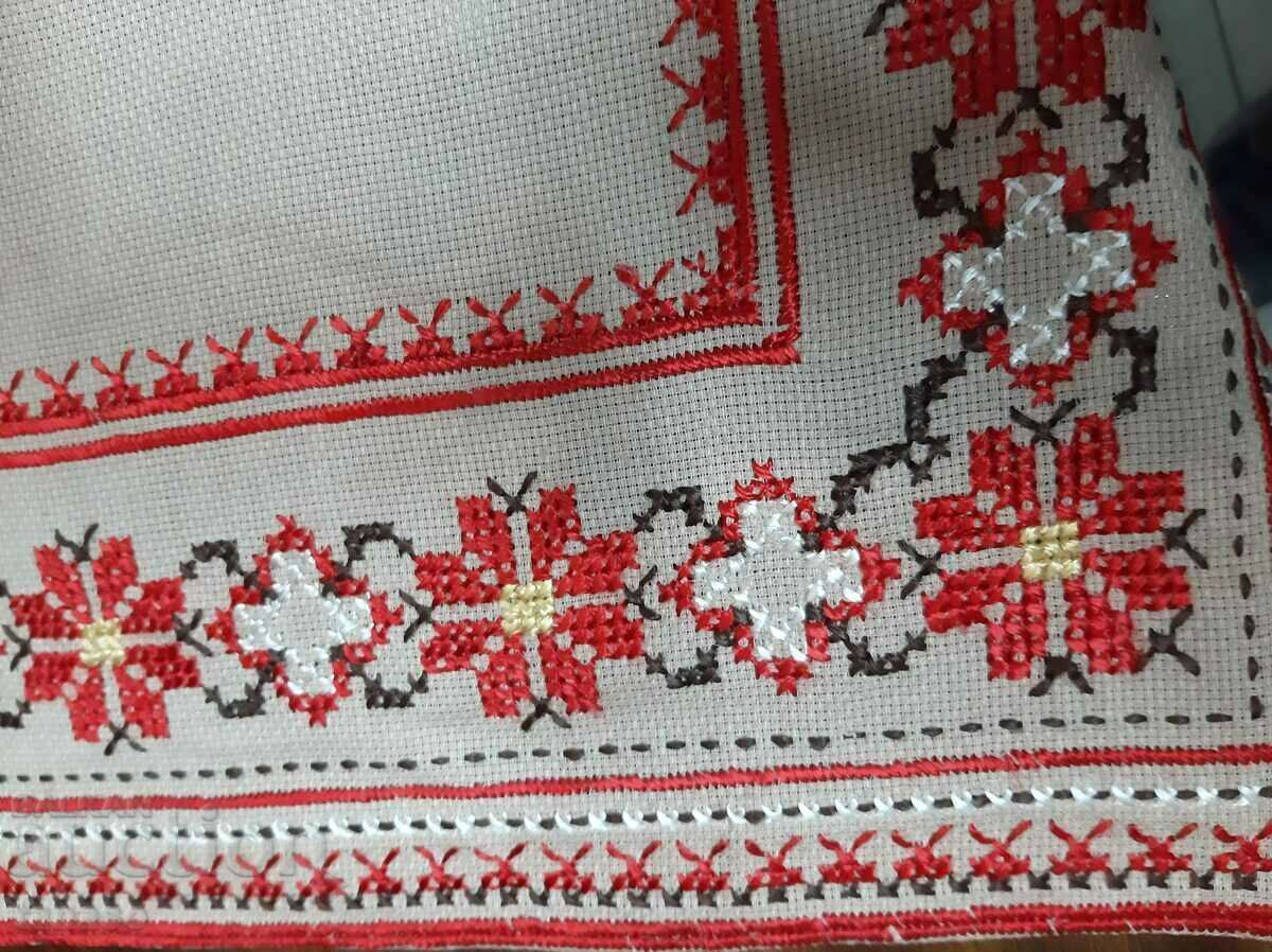 Old hand-embroidered plaid tablecloth(15.4) - 5 Old hand-embroidered plaid tablecloth(15.4) - 5