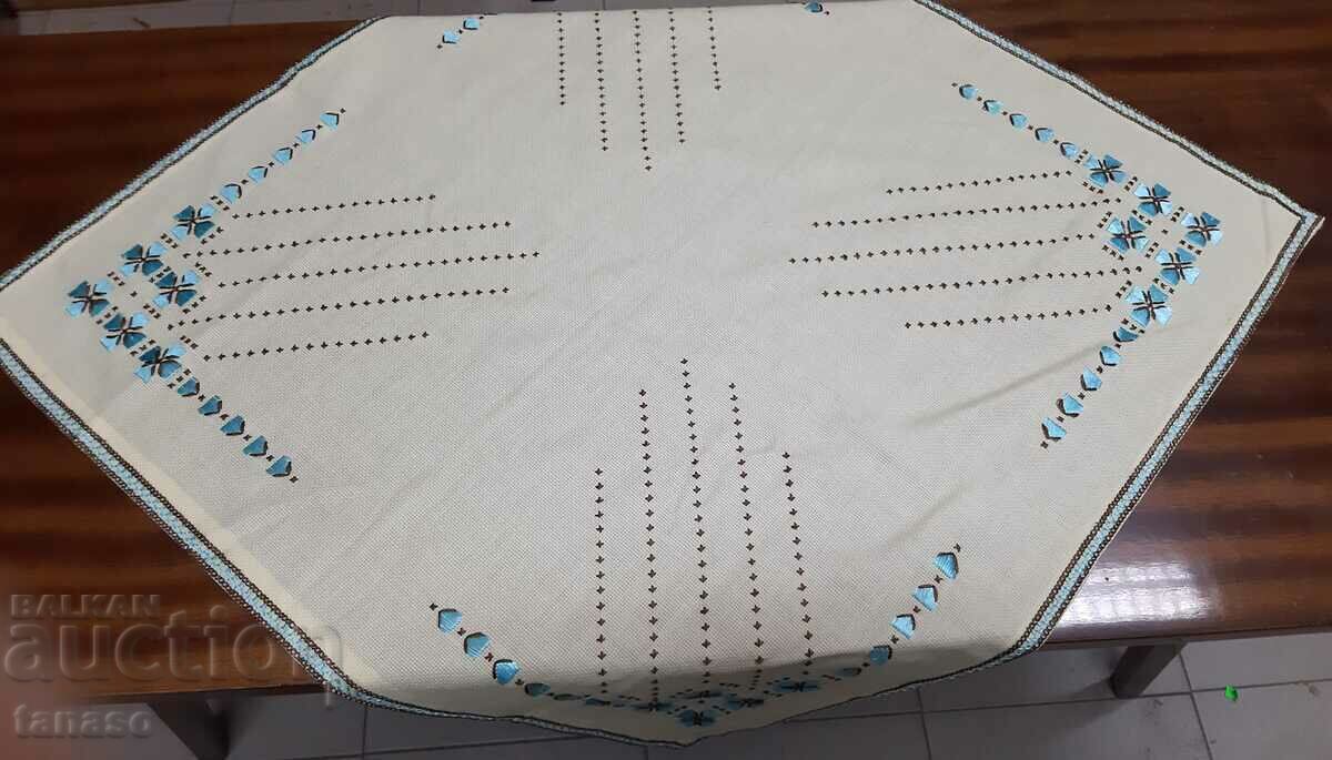 Old hand-embroidered plaid tablecloth(15.4) with price 35.00 BGN | € 17.90