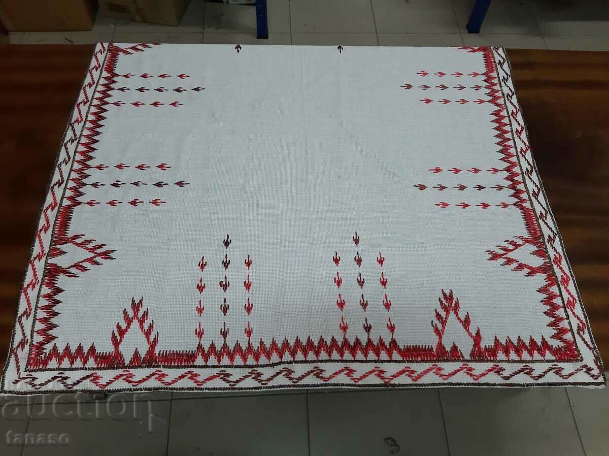 Παράδοση Παλιό χειροποίητο καρό τραπεζομάντιλο (15.4)