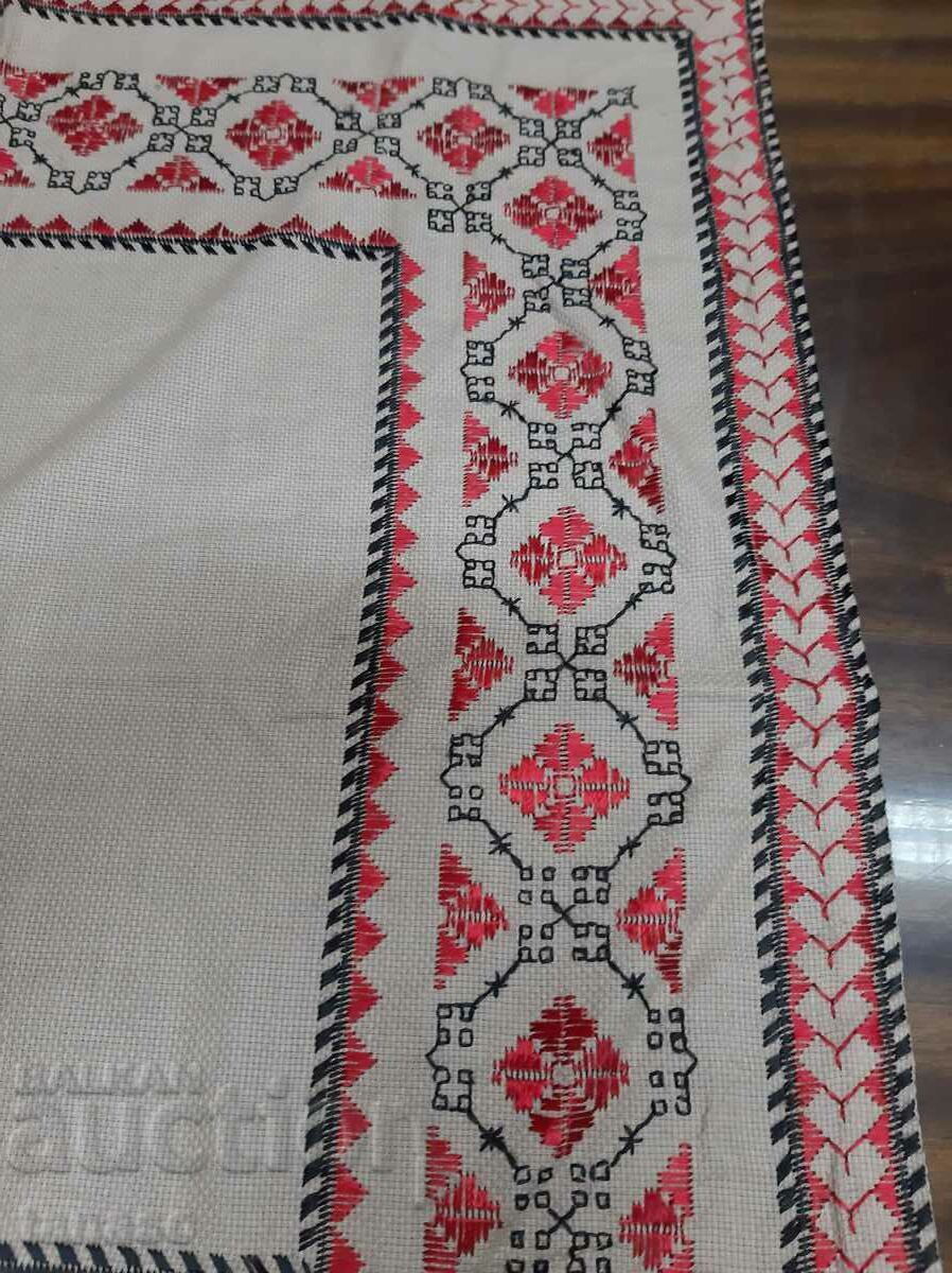 Old hand-embroidered plaid tablecloth(15.4) - 5 Old hand-embroidered plaid tablecloth(15.4) - 5